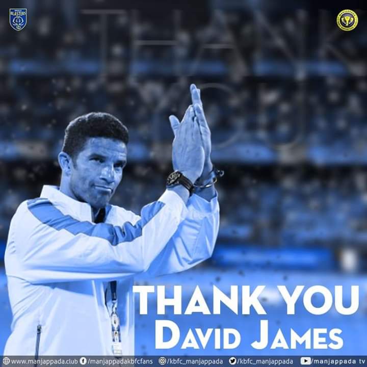 ഡേവിഡ് ജെയിംസിനോട് നന്ദി പറഞ്ഞ് മഞ്ഞപ്പട