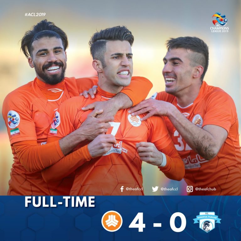 മിനർവ പഞ്ചാബിനെ കണ്ടം വഴി ഓടിച്ച് ഇറാനിയൻ ക്ലബ്